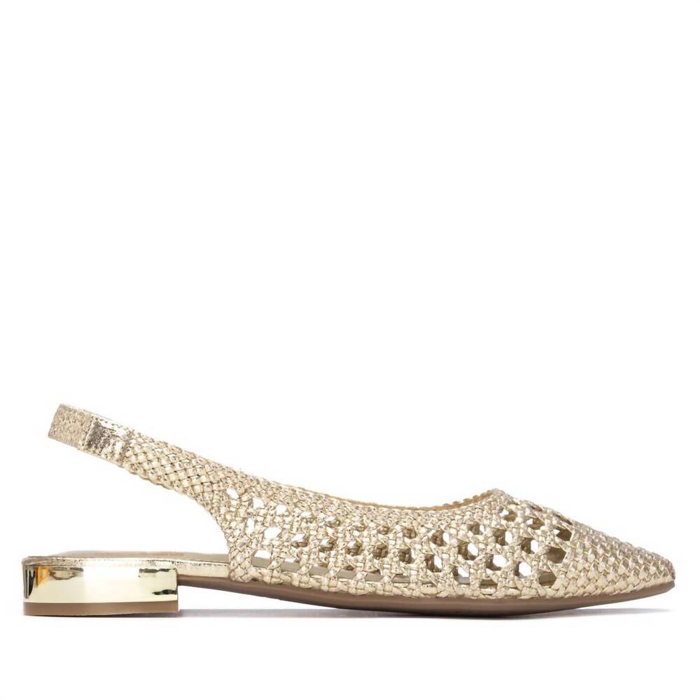 NEW XTI women's pu refined sandal in gold